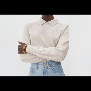 The Cashmere Collared Sweater